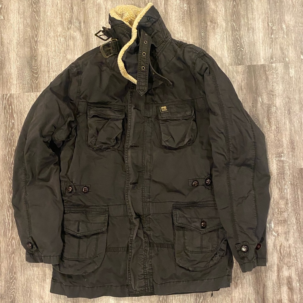 Rare Vintage Scotch & Soda Military with removable fleece liner
